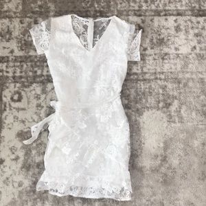 White lace dress